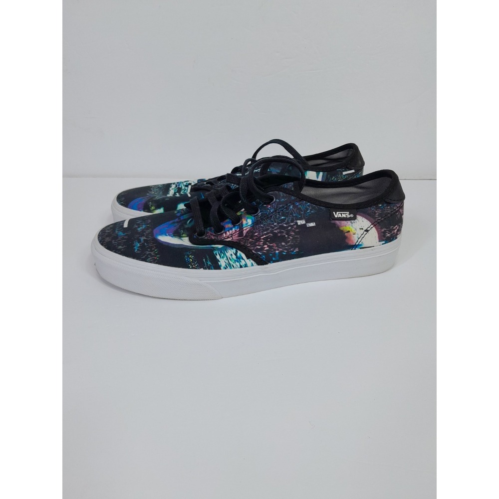 Vans Old Skool Digital Skull Galaxy Print Cloth Low Top Men Sz 7.5